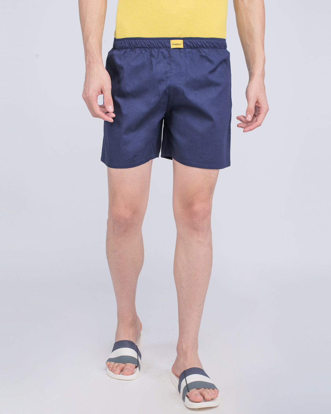 Shop Pack of 2 Men's Blue Boxers-Back