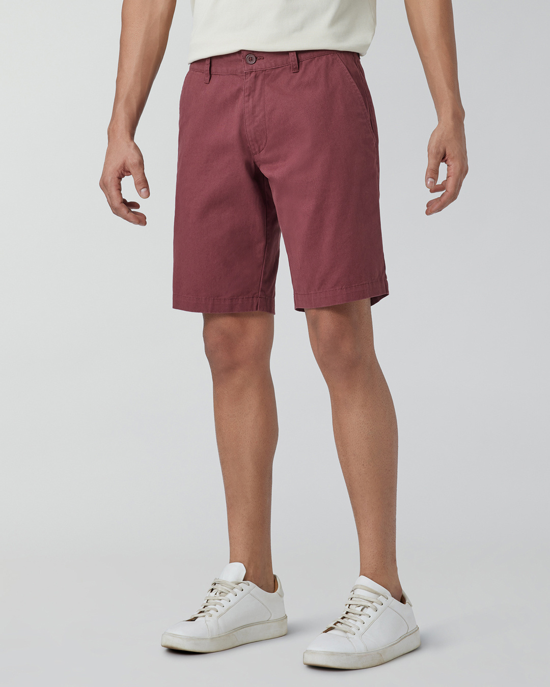 Shop Men's Brick Red Chino Shorts-Back