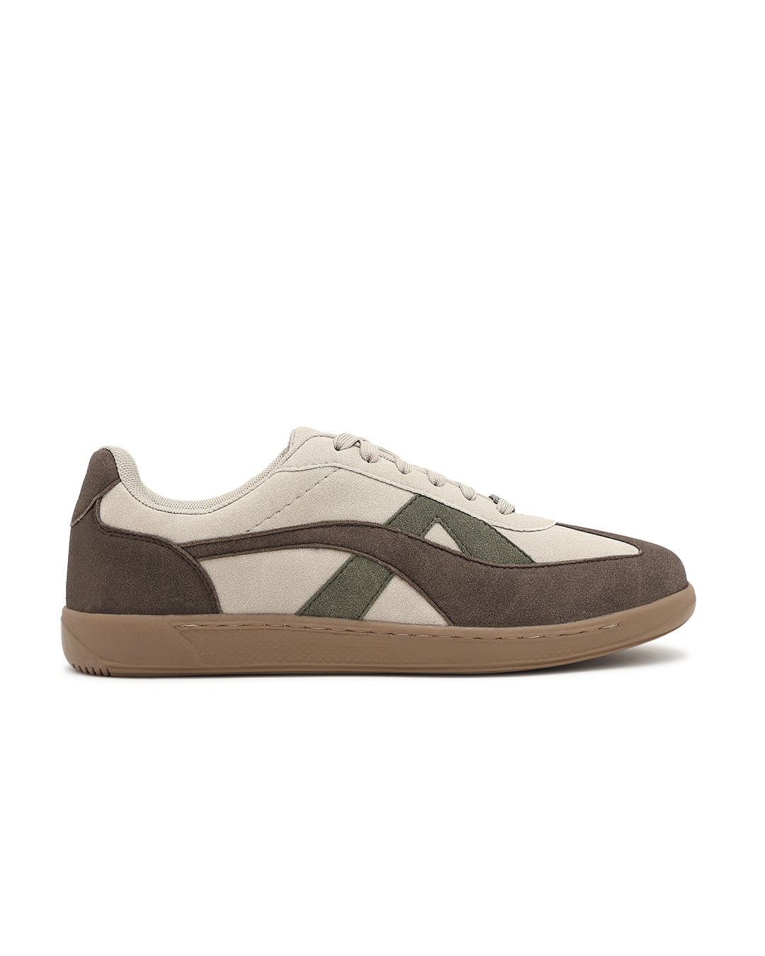 Shop Men's Brown Rippers Sienna Color Block Low-Top Sneakers-Back