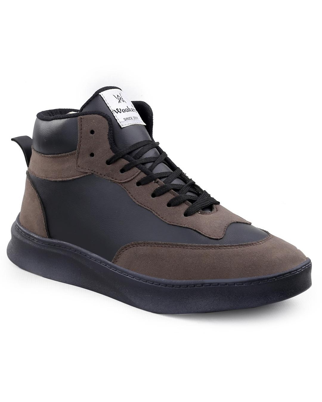 Shop Men's Brown & Black Color Block Casual Shoes-Back