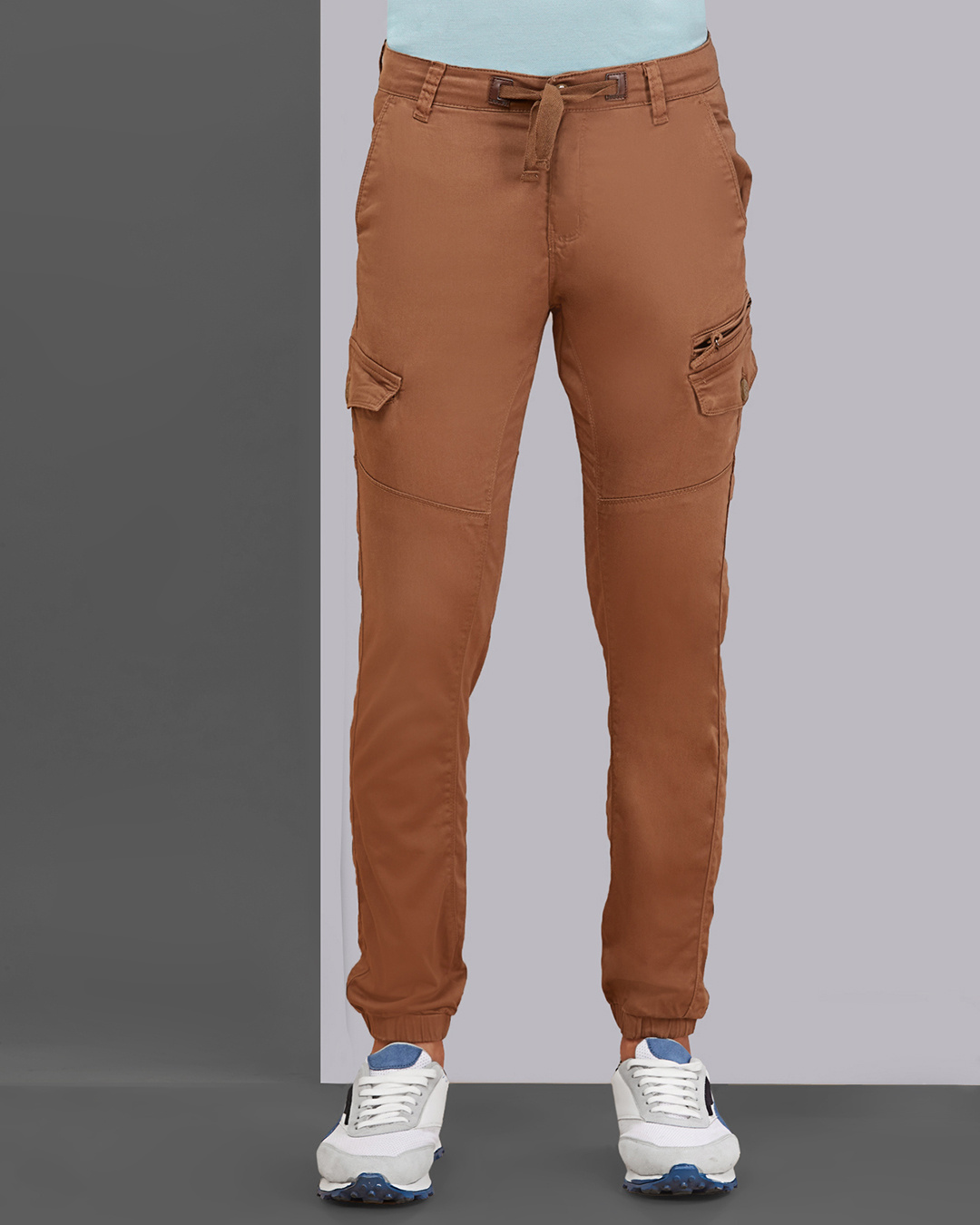 Buy Men's Brown Cargo Jogger Pants Online at Bewakoof