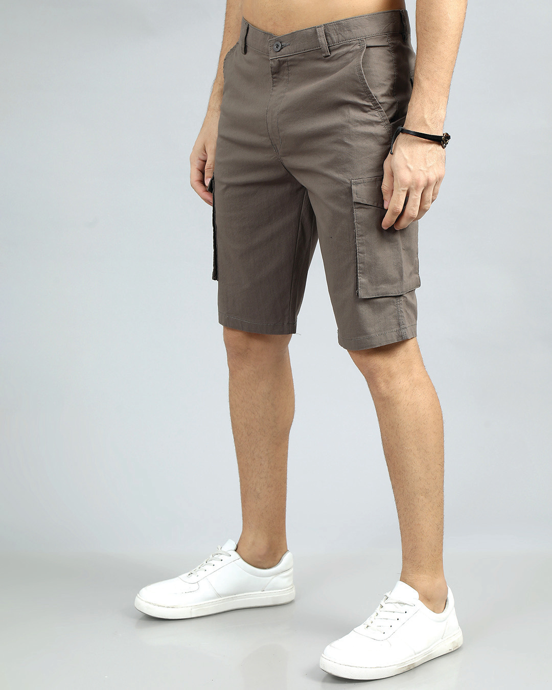 Shop Men's Brown Cargo Shorts-Back