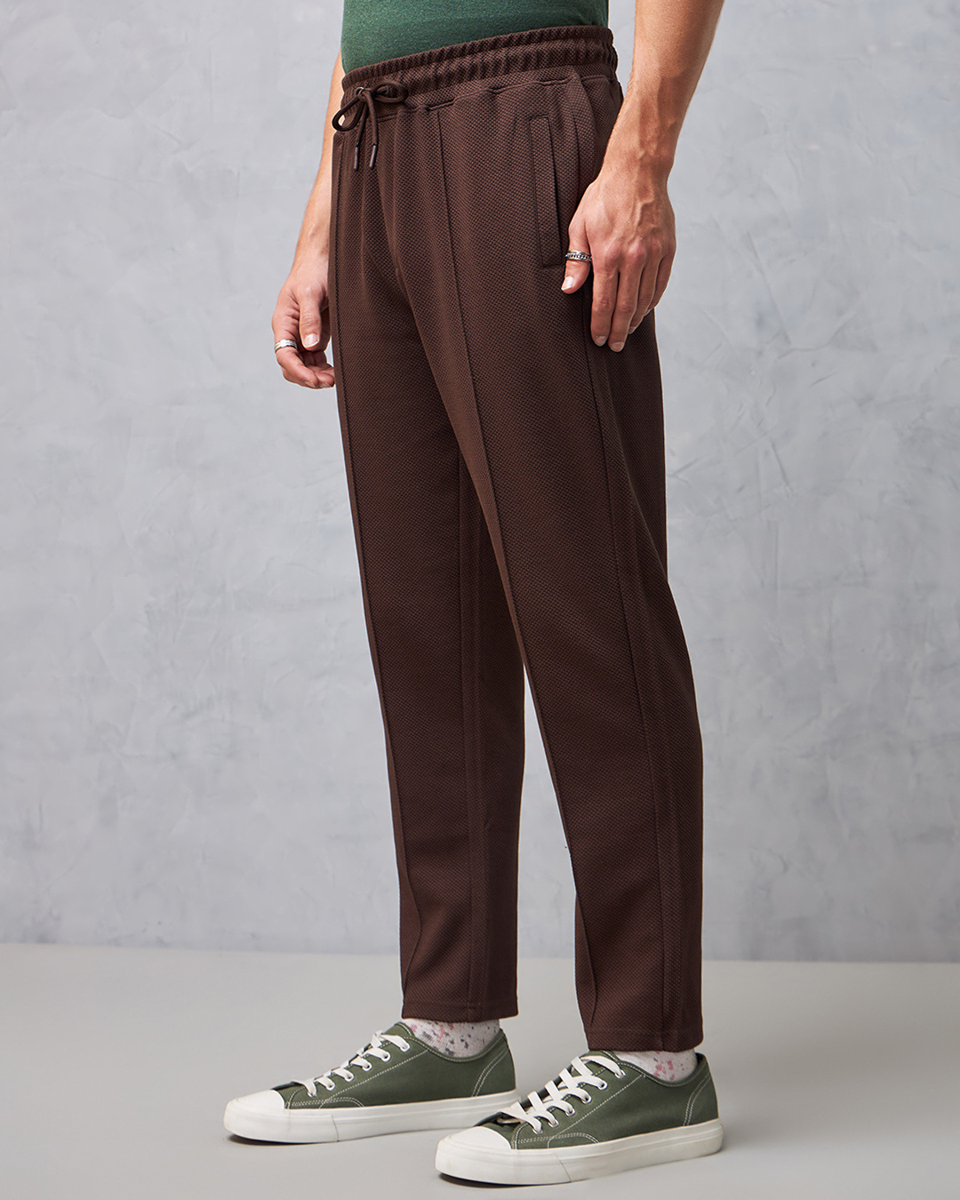 Shop Men's Brown Track Pants-Back