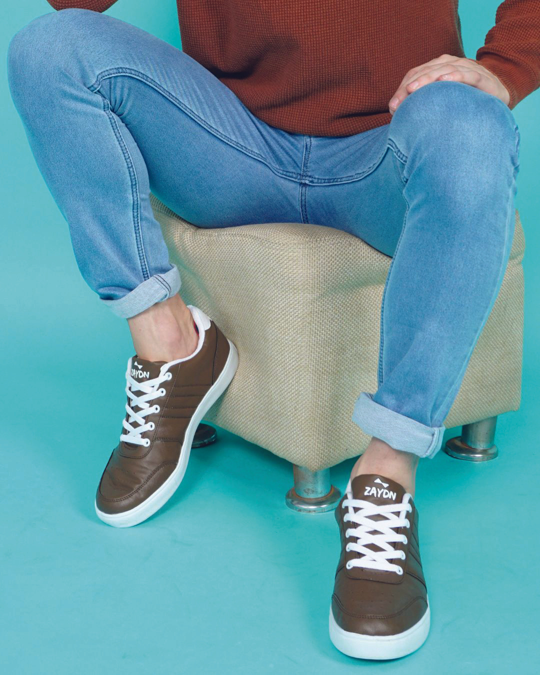 mens brown suede casual shoes