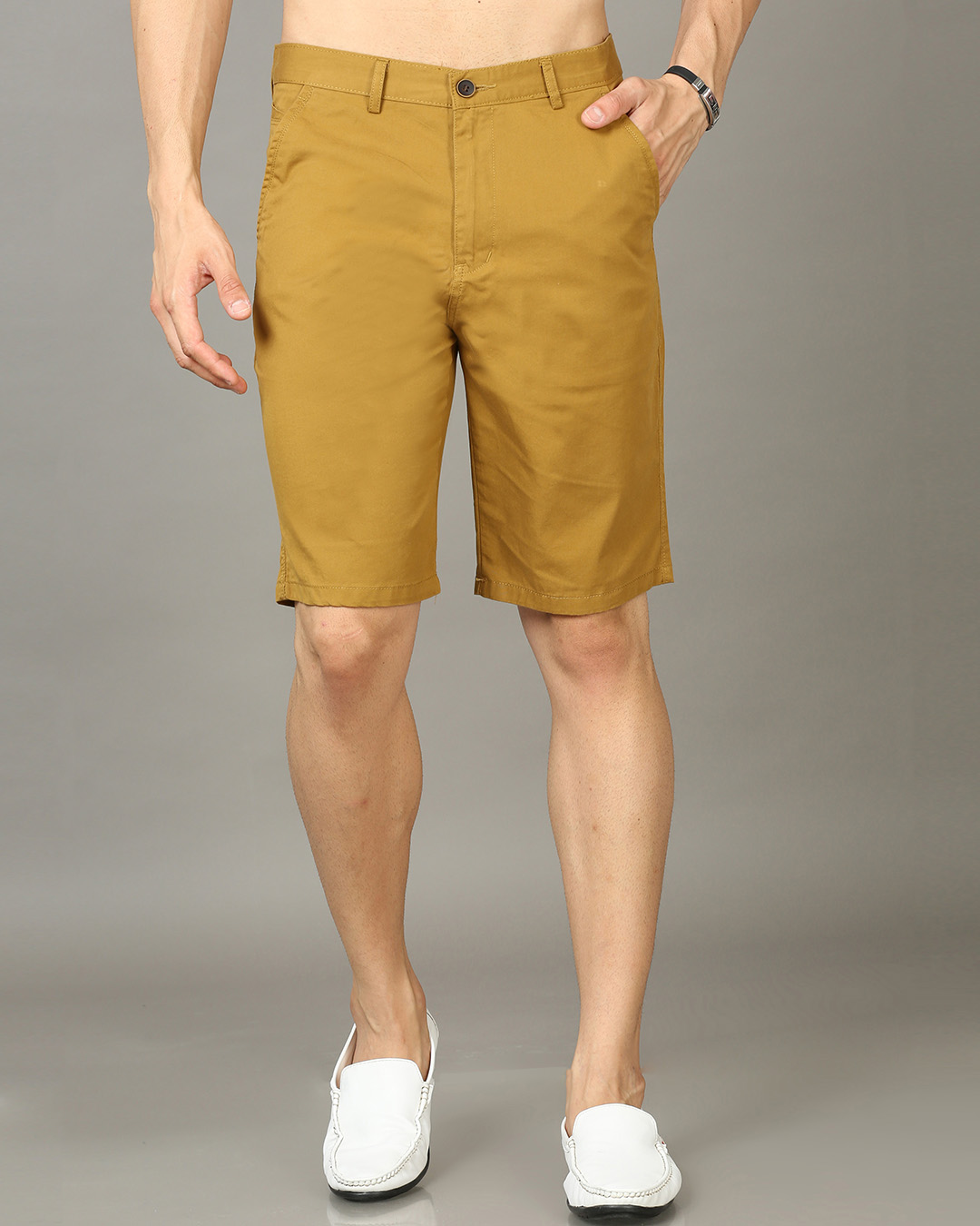 Buy Men's Brown Chino Shorts Online at Bewakoof
