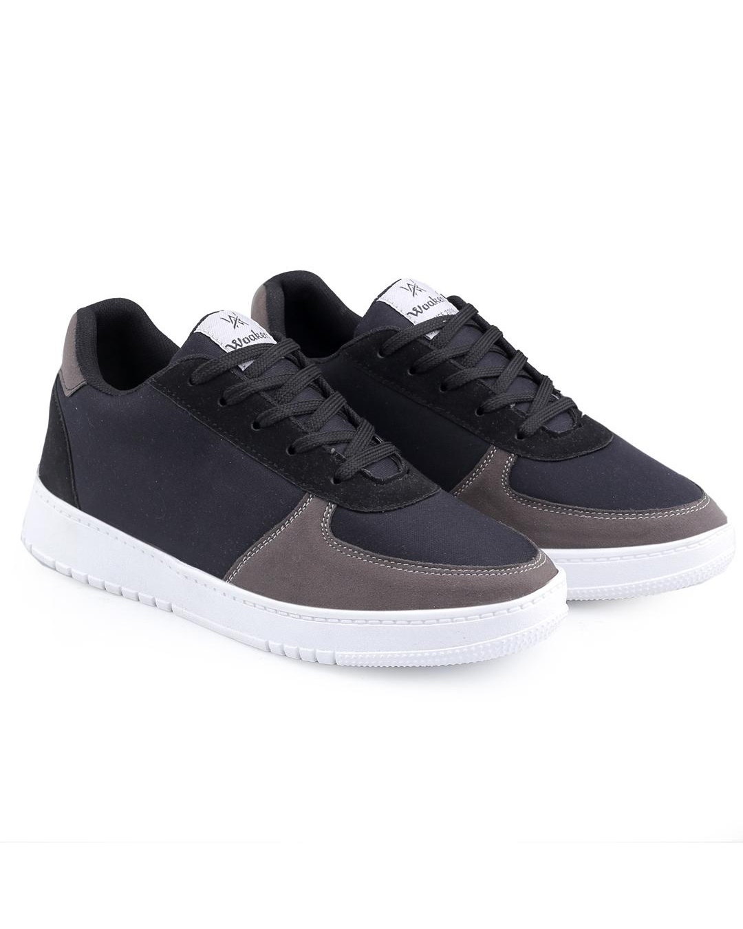 Shop Men's Brown Color Block Sneakers-Back