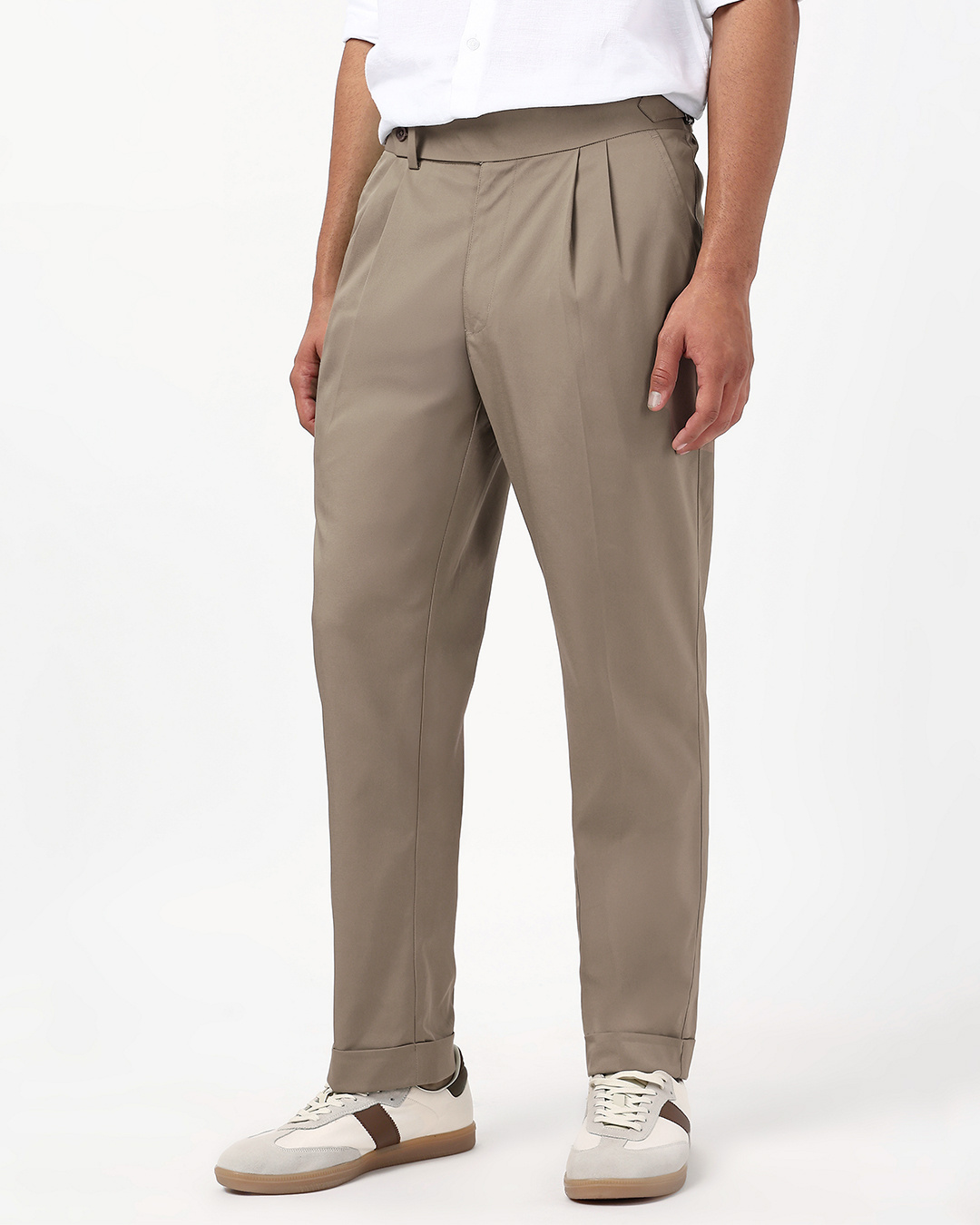 Shop Men's Brown Gurkha Pants-Back