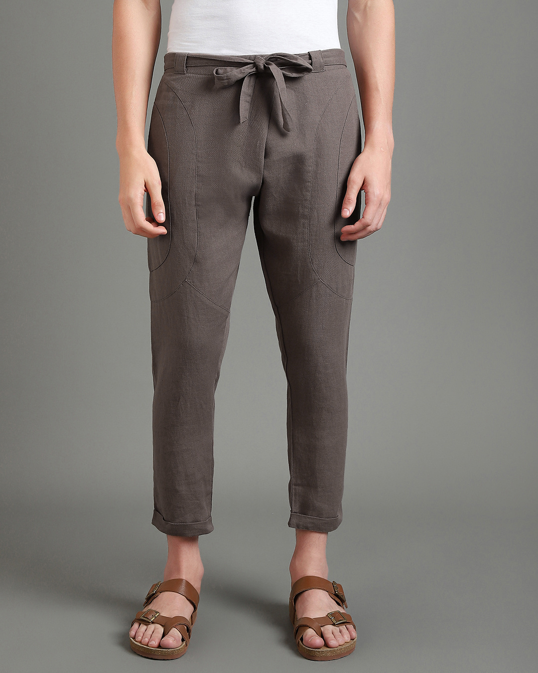 Buy Men's Taoupe Brown Hippy Pants Online at Bewakoof