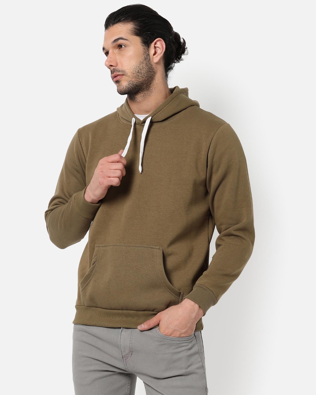 Buy Men's Brown Hooded Sweatshirt Online at Bewakoof