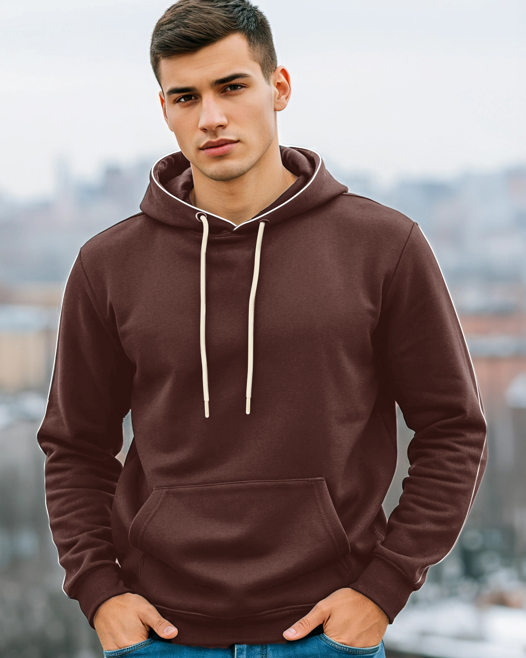 Buy Men's Brown Hoodies Online at Bewakoof