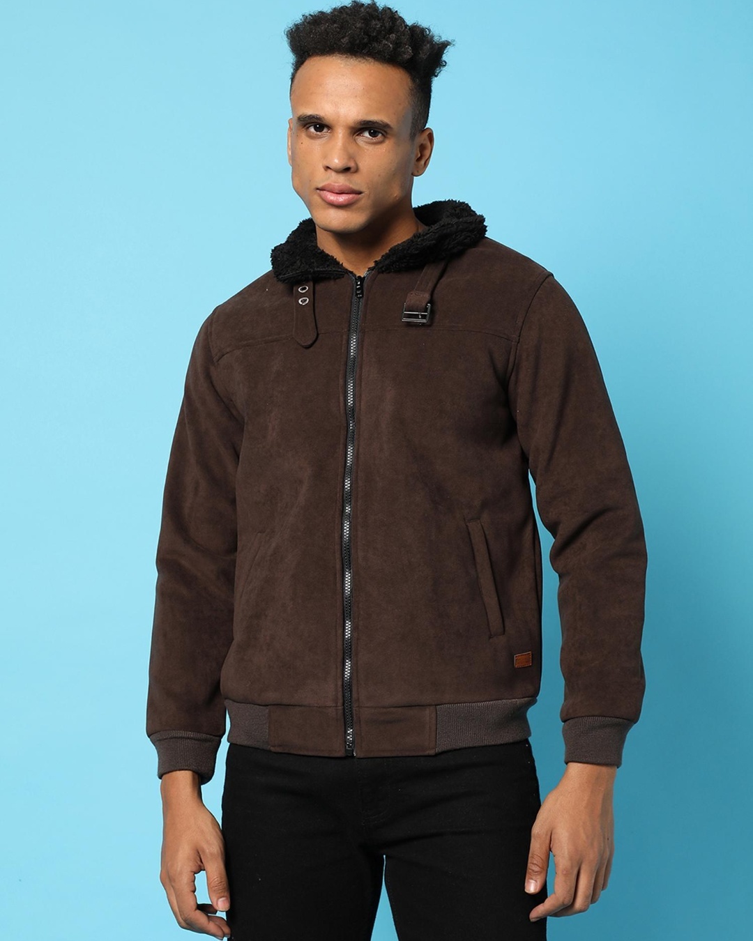 Buy Men's Brown Jacket for Men Brown Online at Bewakoof