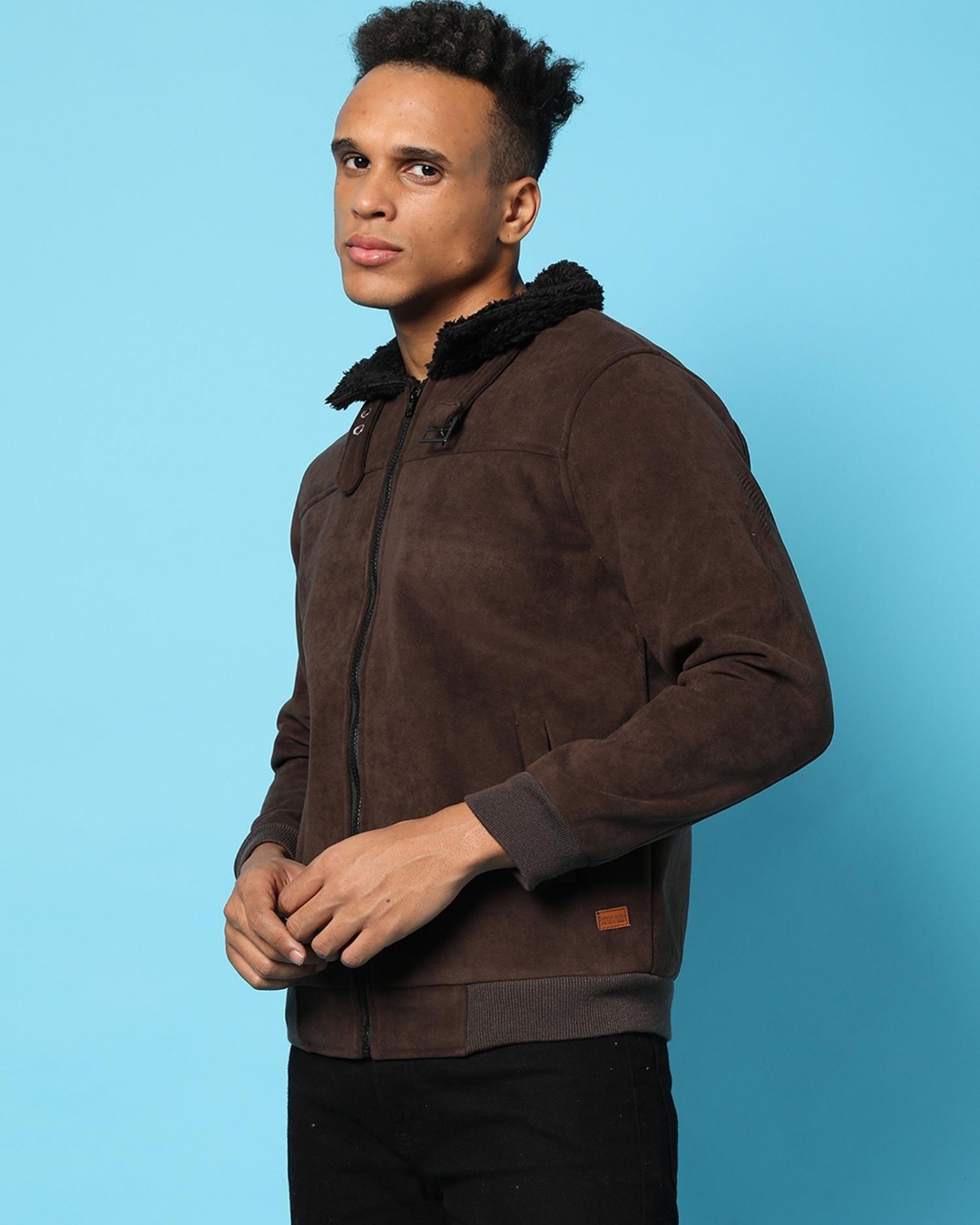 Shop Men's Brown Jacket-Back