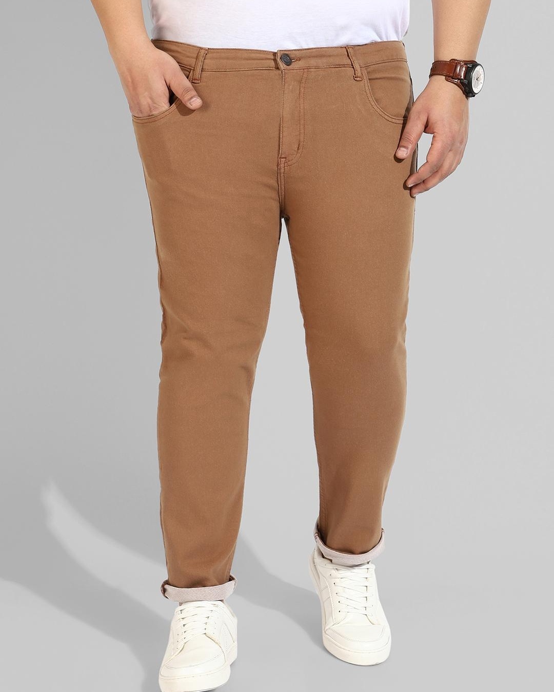 Buy Men's Brown Jeans Online at Bewakoof