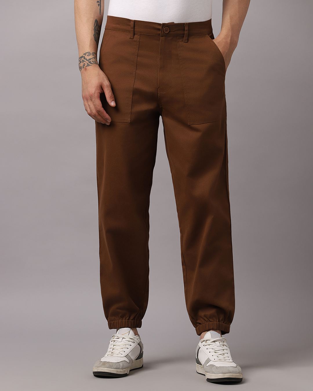 mens brown nike joggers
