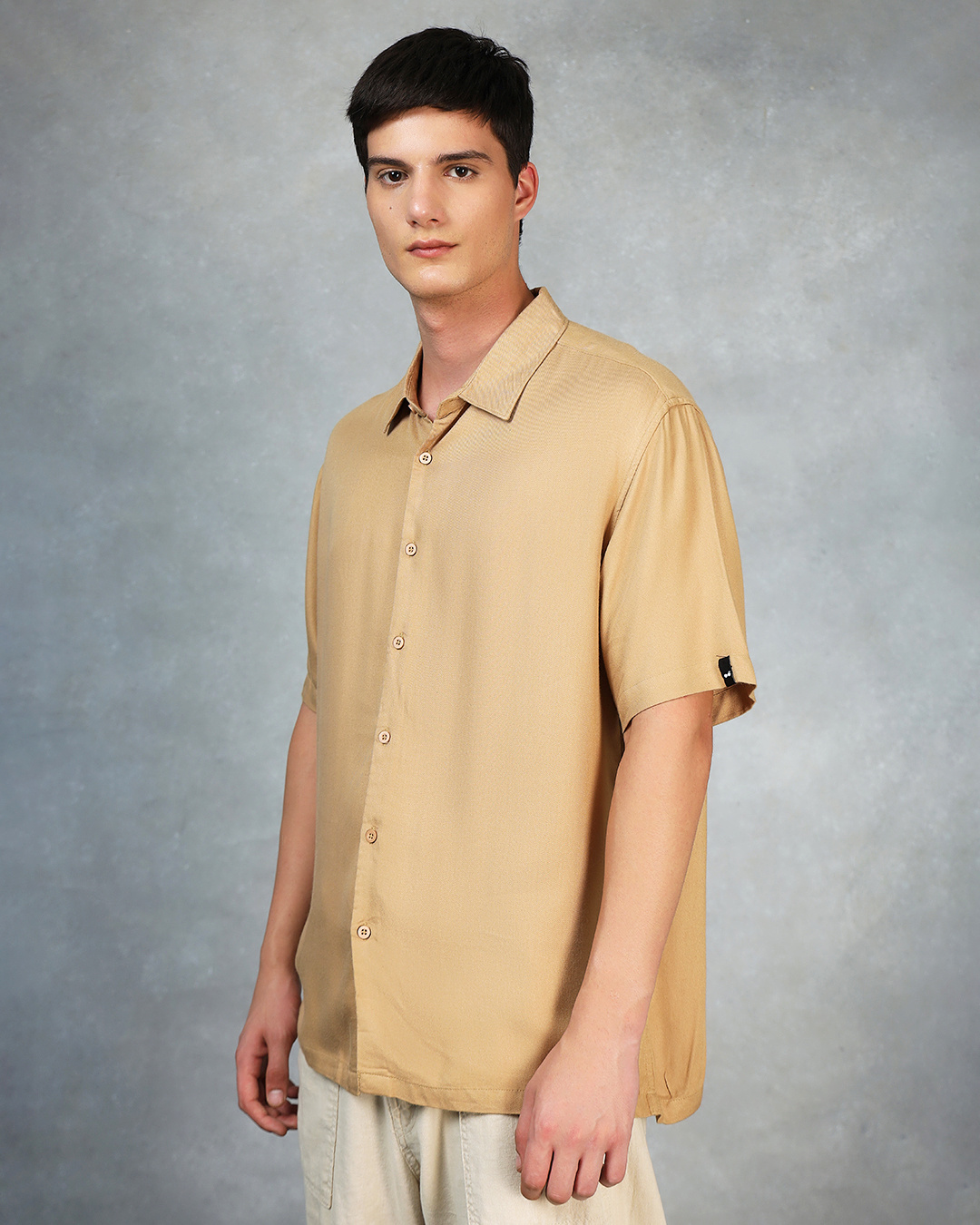 Shop Men's Brown Oversized Shirt-Back