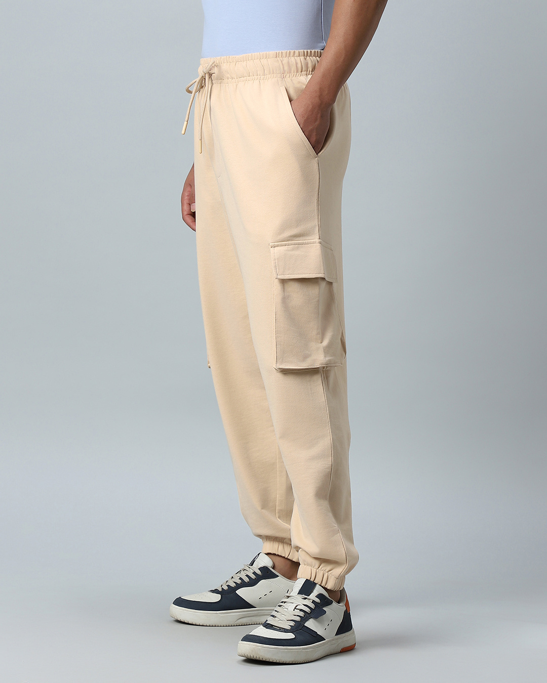 Buy Men's Brown Oversized Cargo Joggers Online at Bewakoof