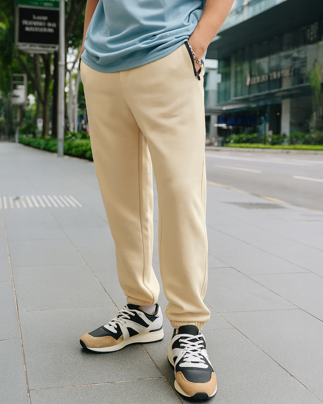 Brown Marble Men's Joggers