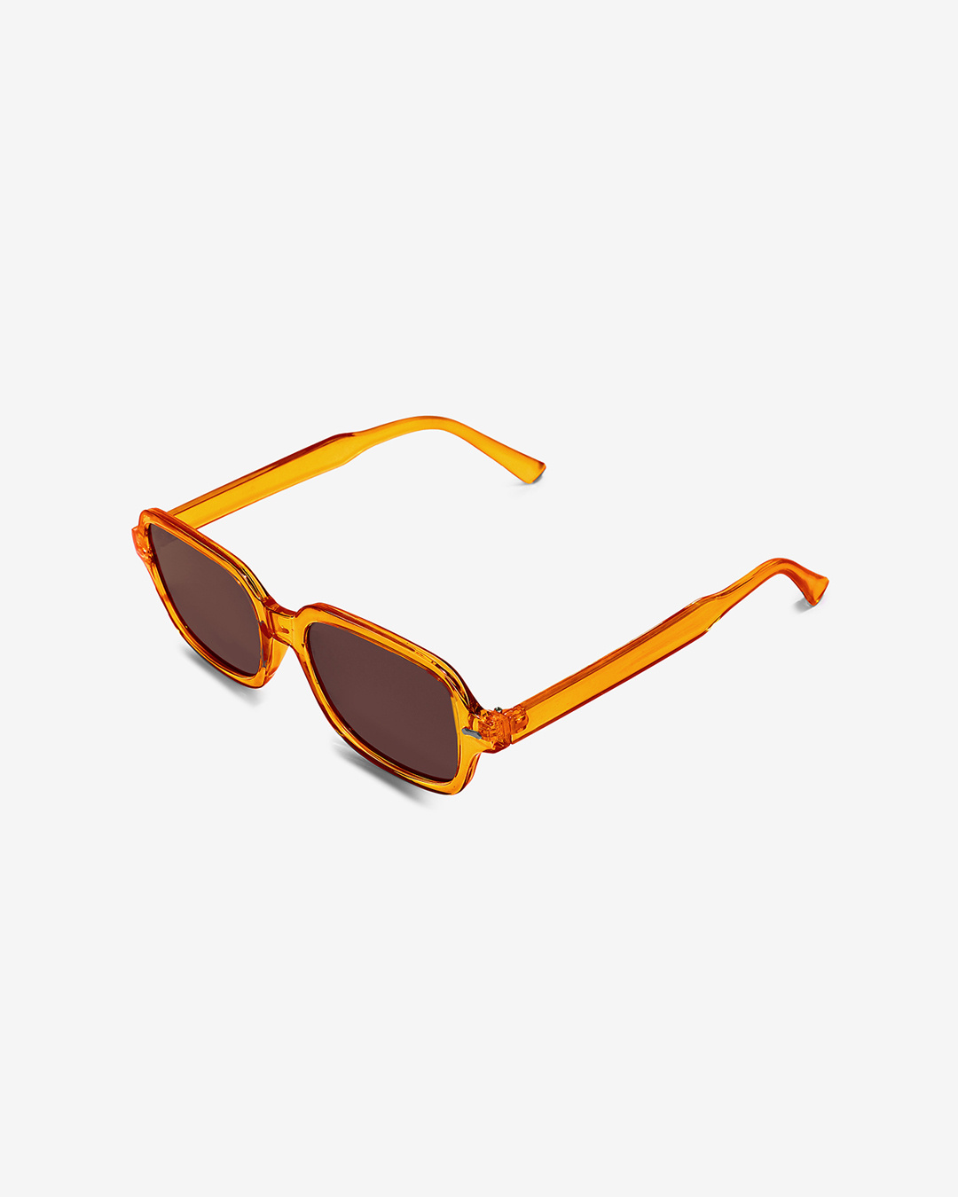 Shop Men's Brown Square Polarised Lens Sunglasses-Back