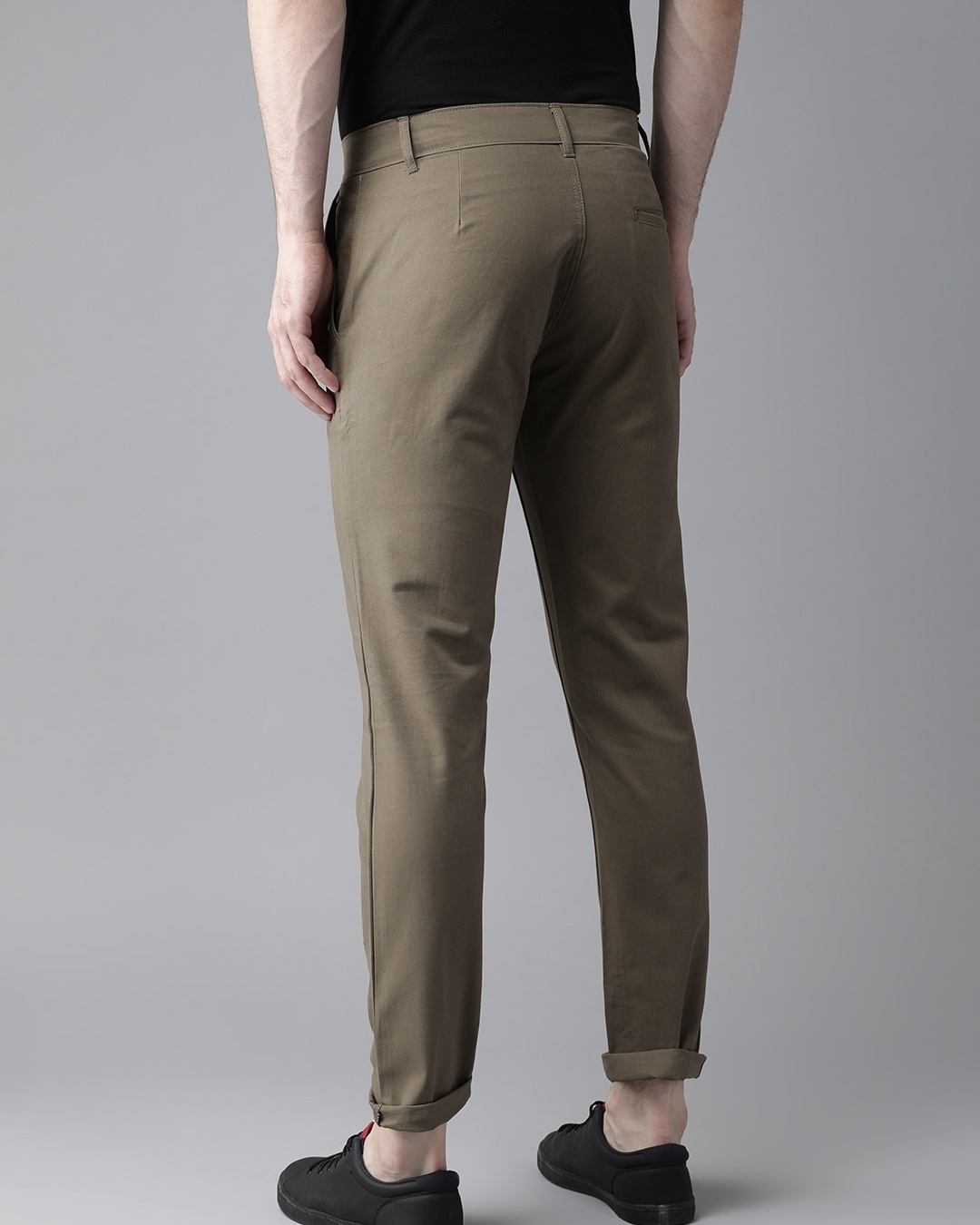 Shop Men's Brown Slim Fit Chinos-Back