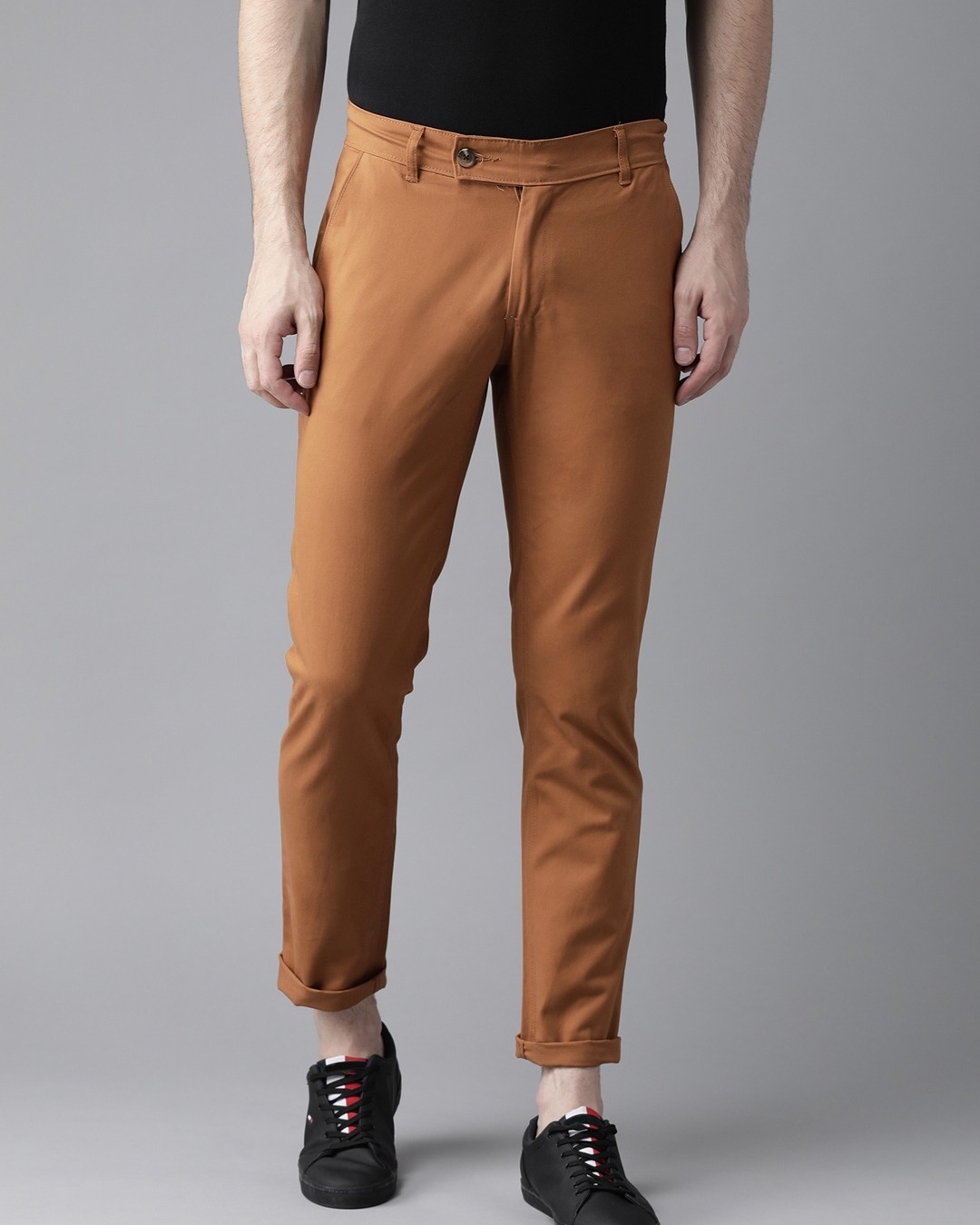 Buy Men's Brown Slim Fit Chinos for Men Brown Online at Bewakoof