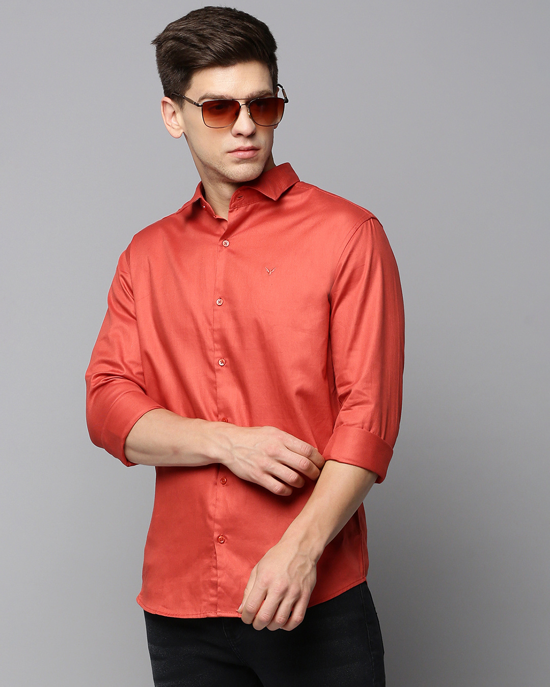 Buy Men's Brown Slim Fit Shirt Online at Bewakoof