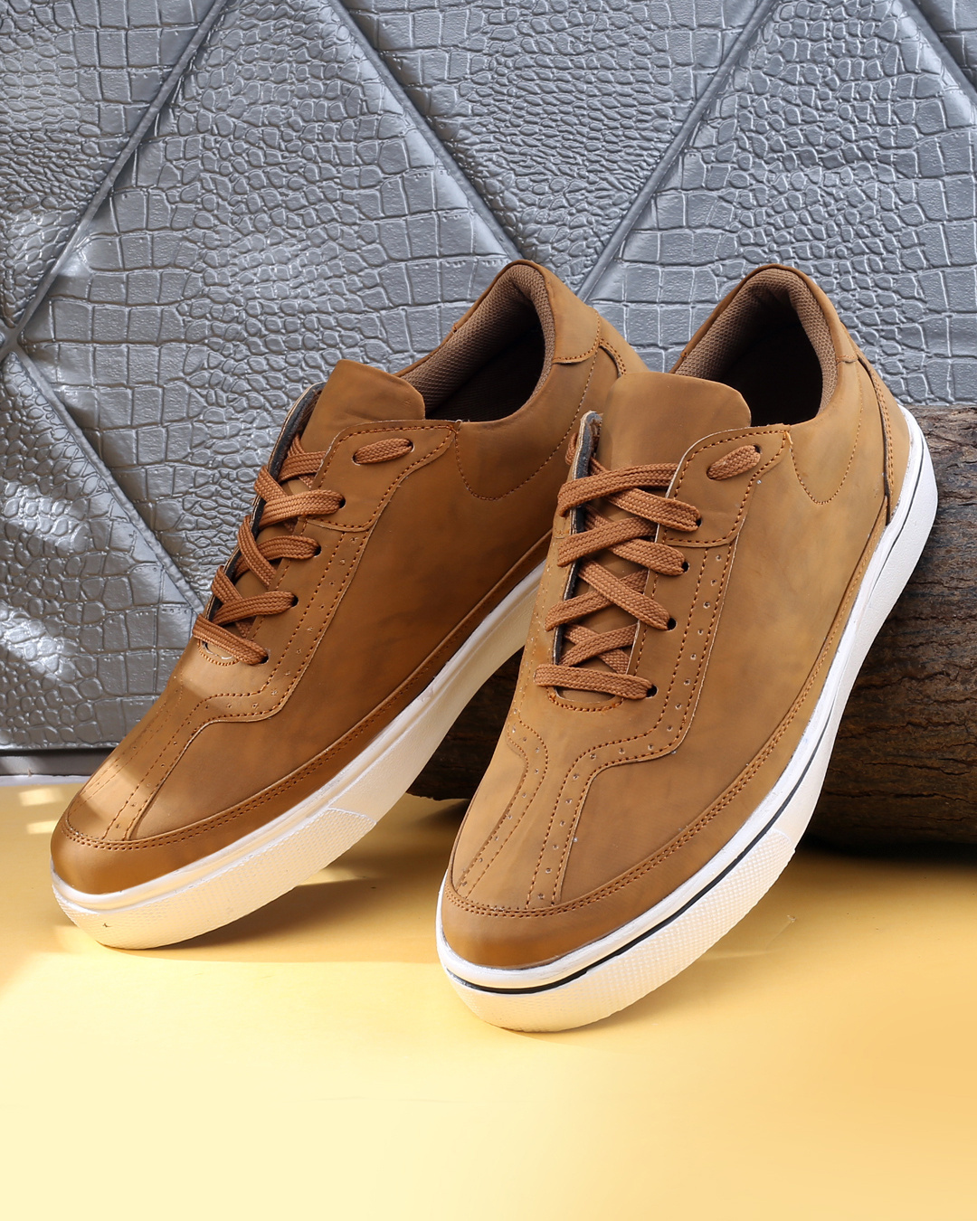 Buy Men's Brown Sneakers Online in India at Bewakoof