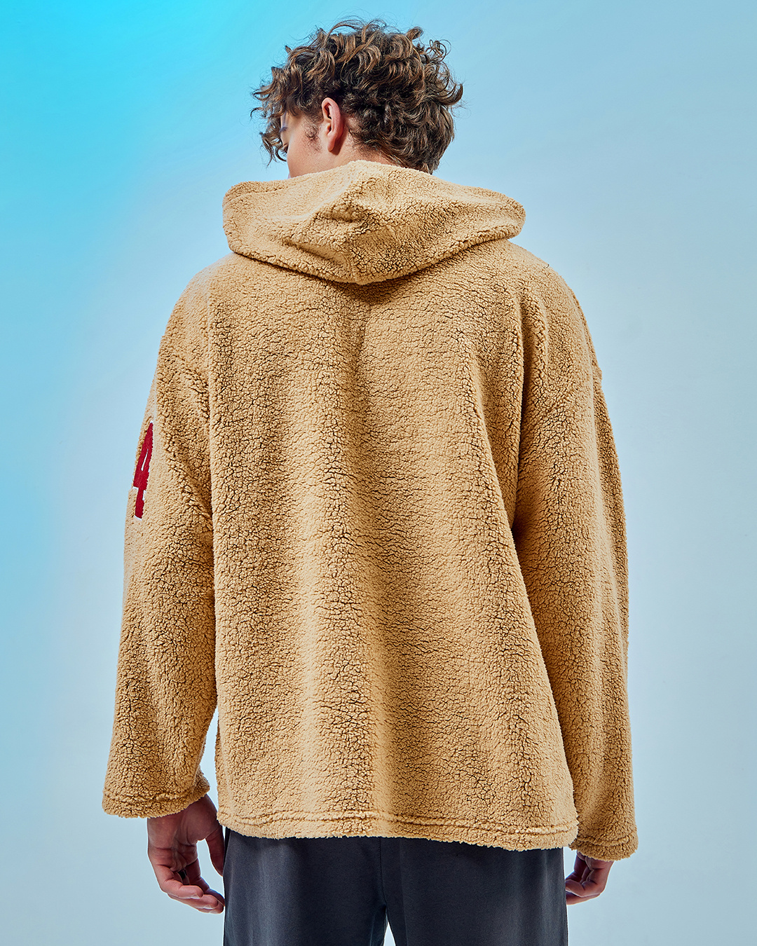 Buy Men s Brown Snoopy Typography Oversized Hoodies Online at Bewakoof