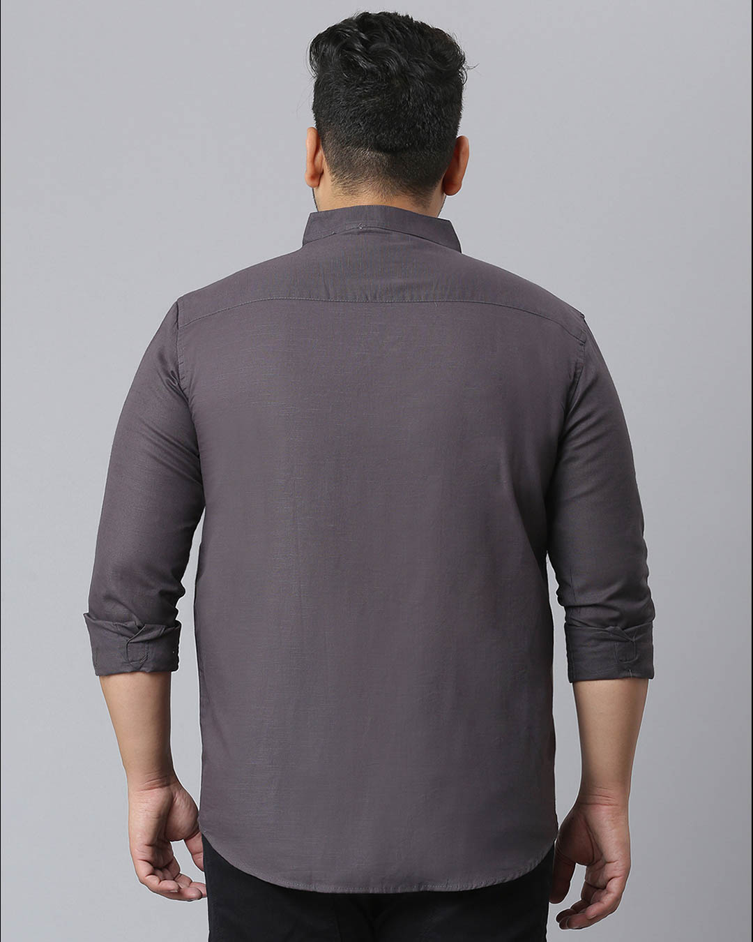 Shop Men's Brown Stylish Full Sleeve Casual Shirt-Back