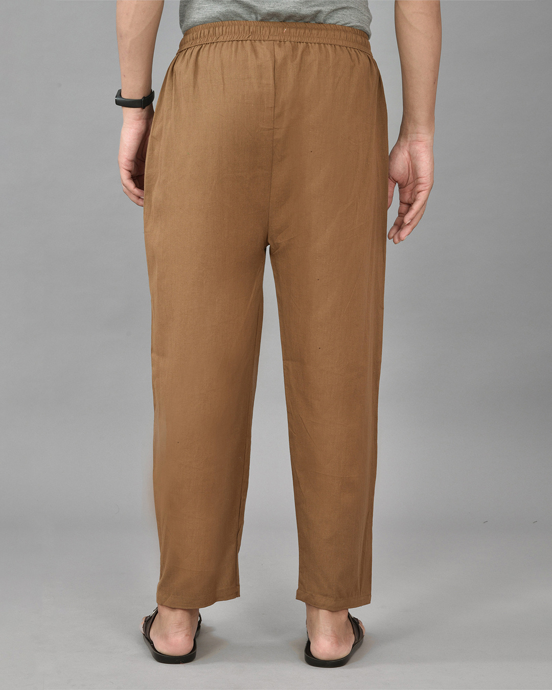 Shop Men's Brown Casual Pants-Back
