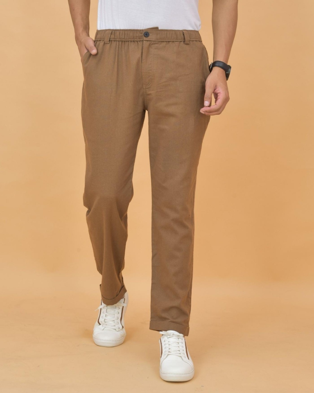 Buy Men Brown Mid Rise Regular Fit Trousers | Wrangler® India Official  Online Store