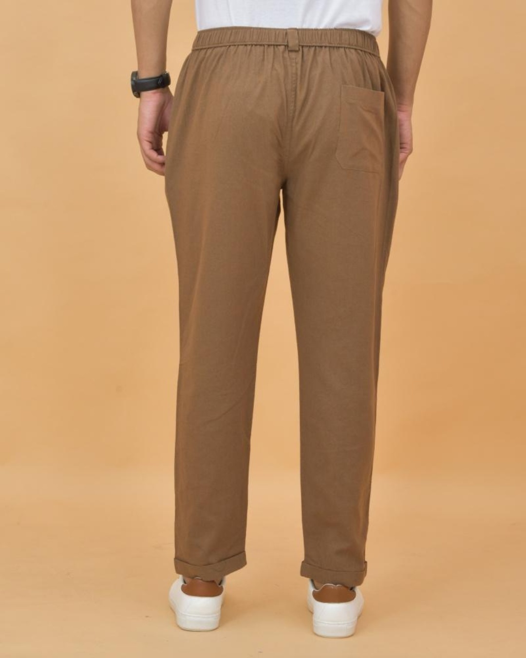 Buy Code by Lifestyle Brown Regular Fit Trousers for Mens Online @ Tata CLiQ