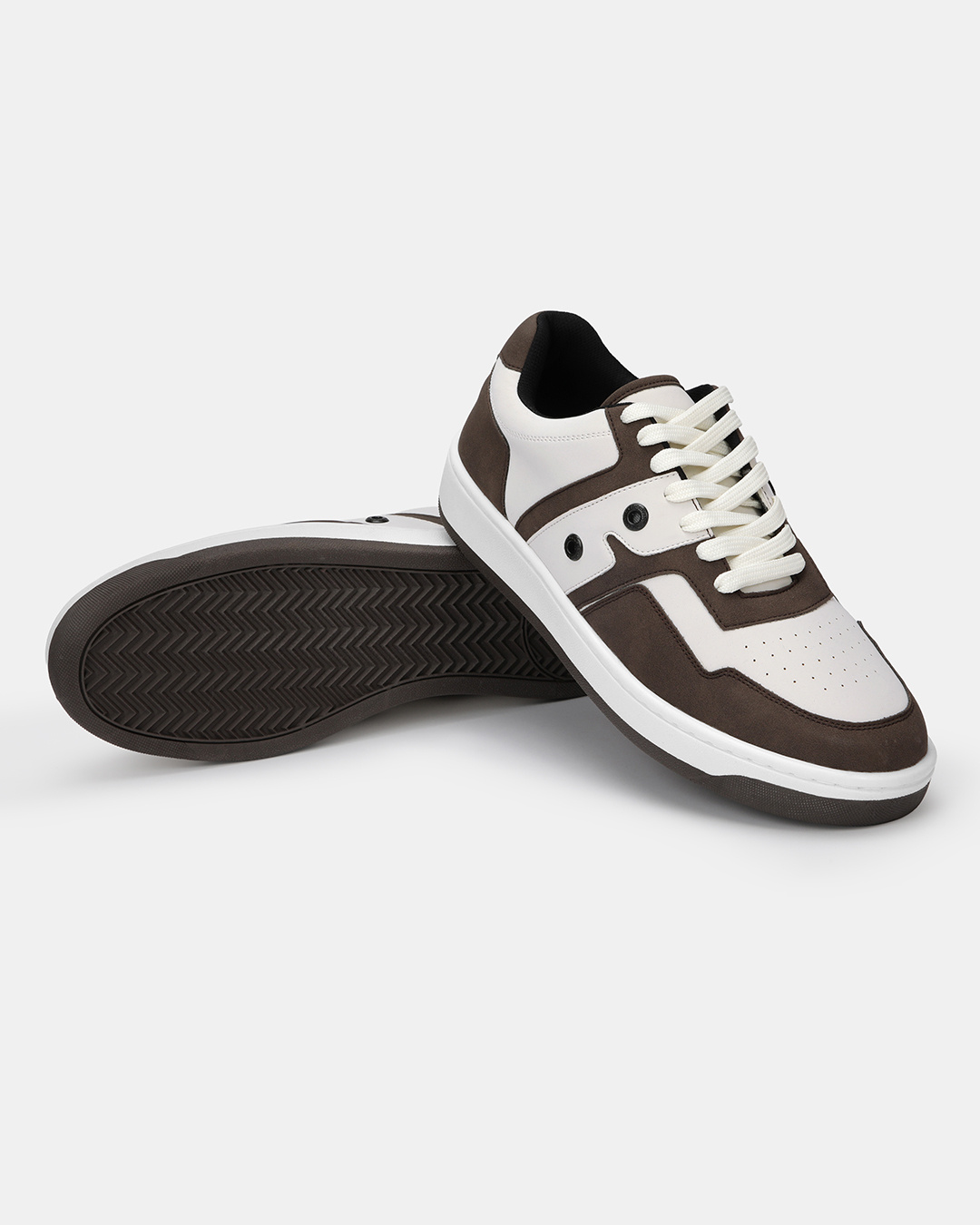Shop Men's RetroMix Mocha Drift Color Block Low Top Sneakers-Back