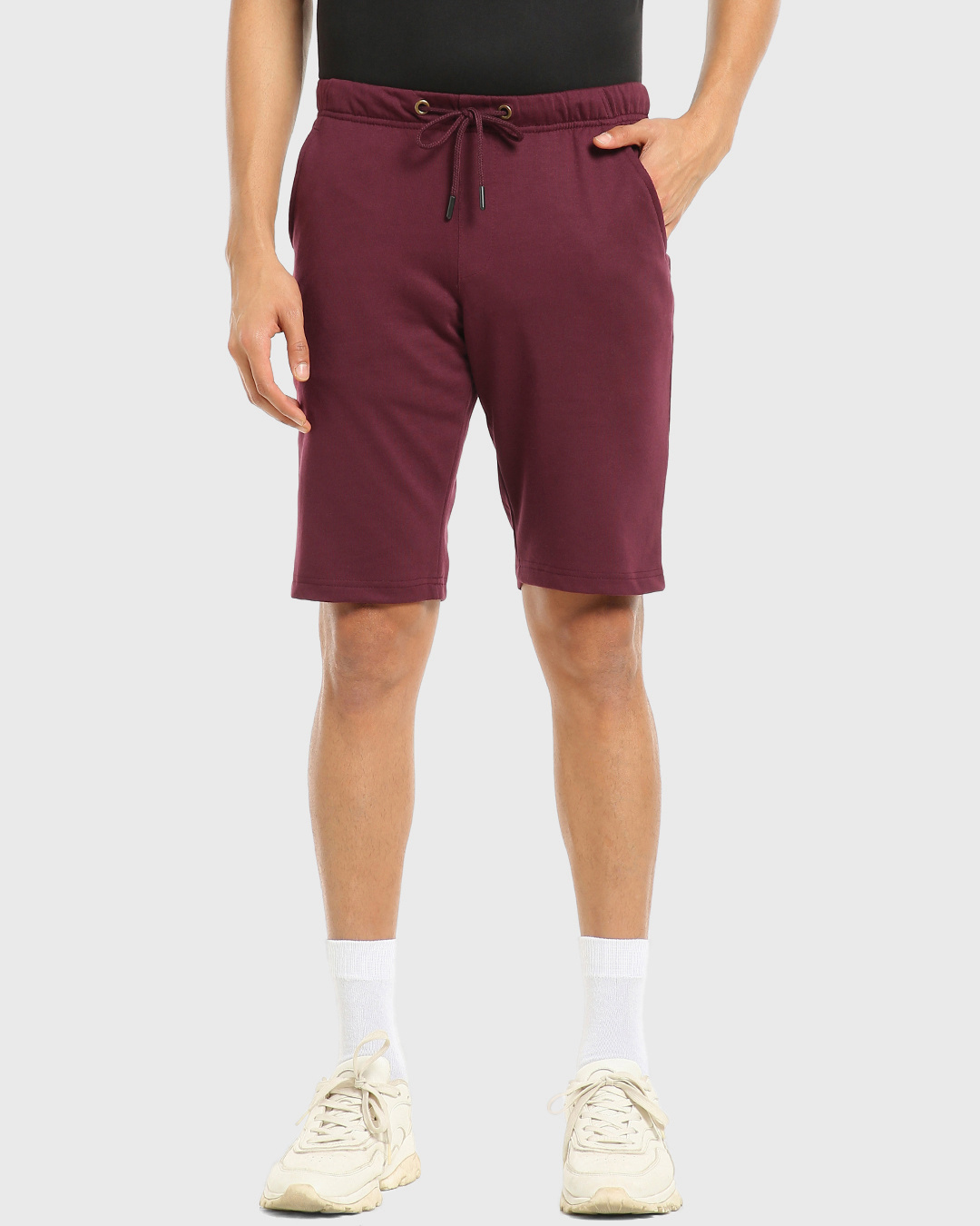 Shop Men's Burgundy Shorts-Back