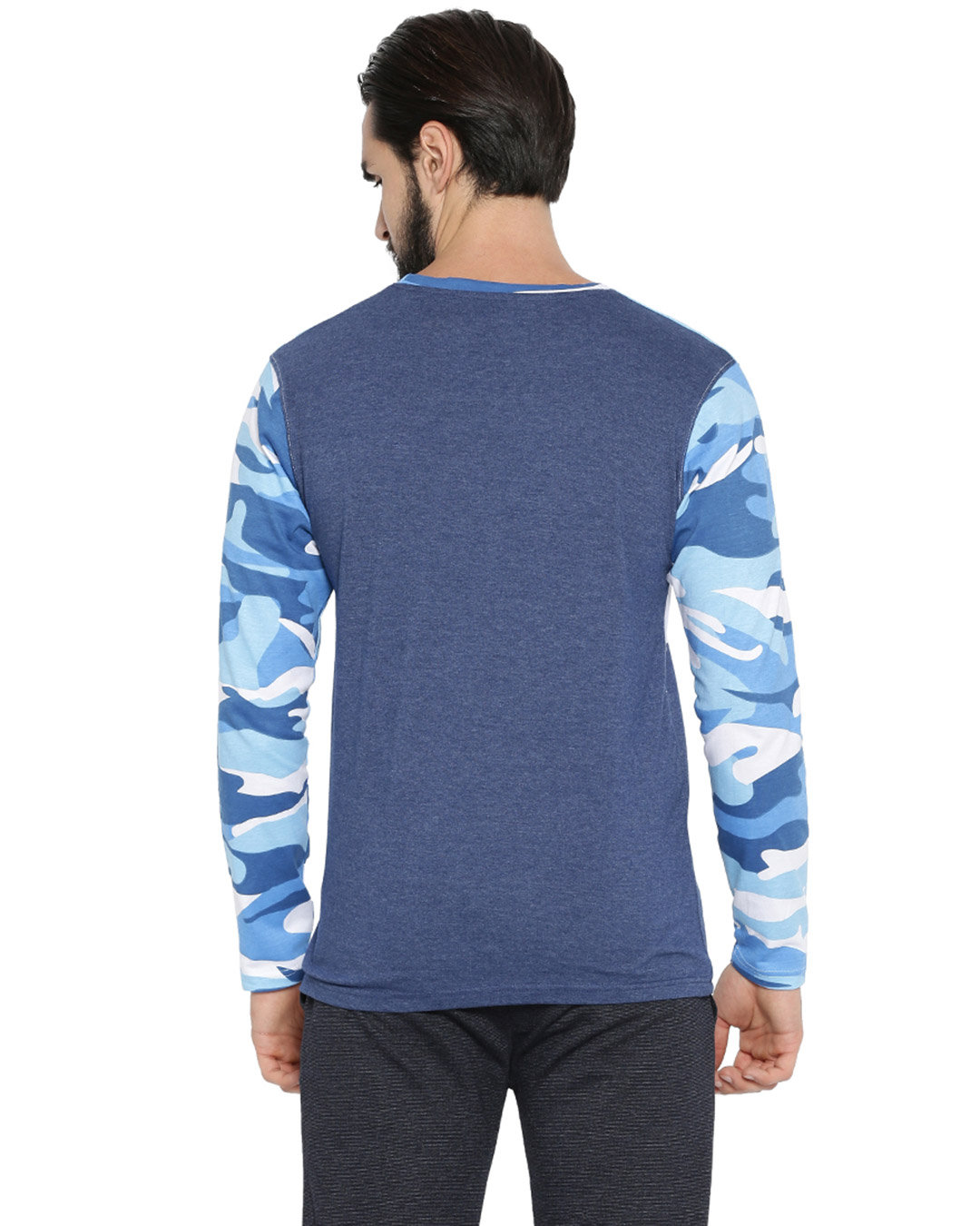 Shop Men's Camouflage Full Sleeve T-Shirt-Back