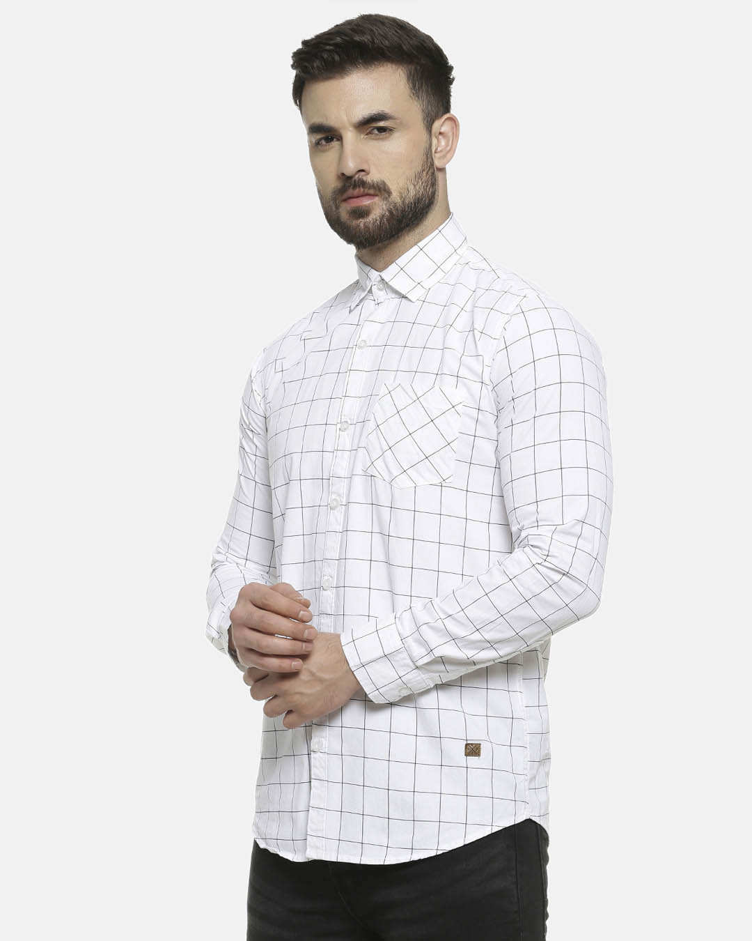 Shop Men's Checks Casual Shirt-Back