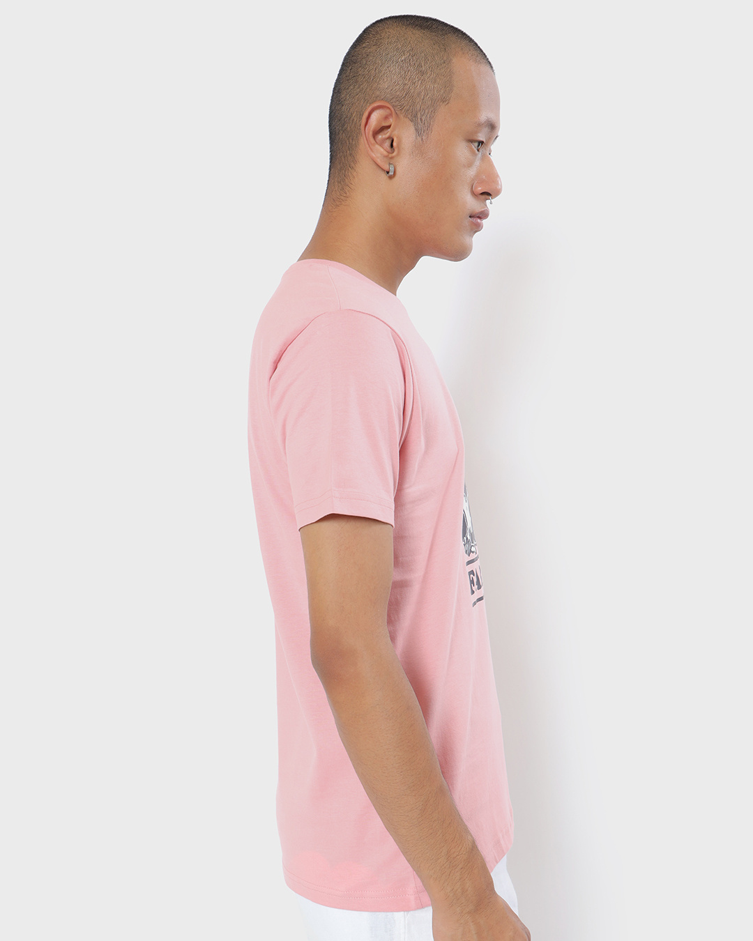Shop Men's Cheeky Pink Far Out Graphic Printed T-shirt-Back