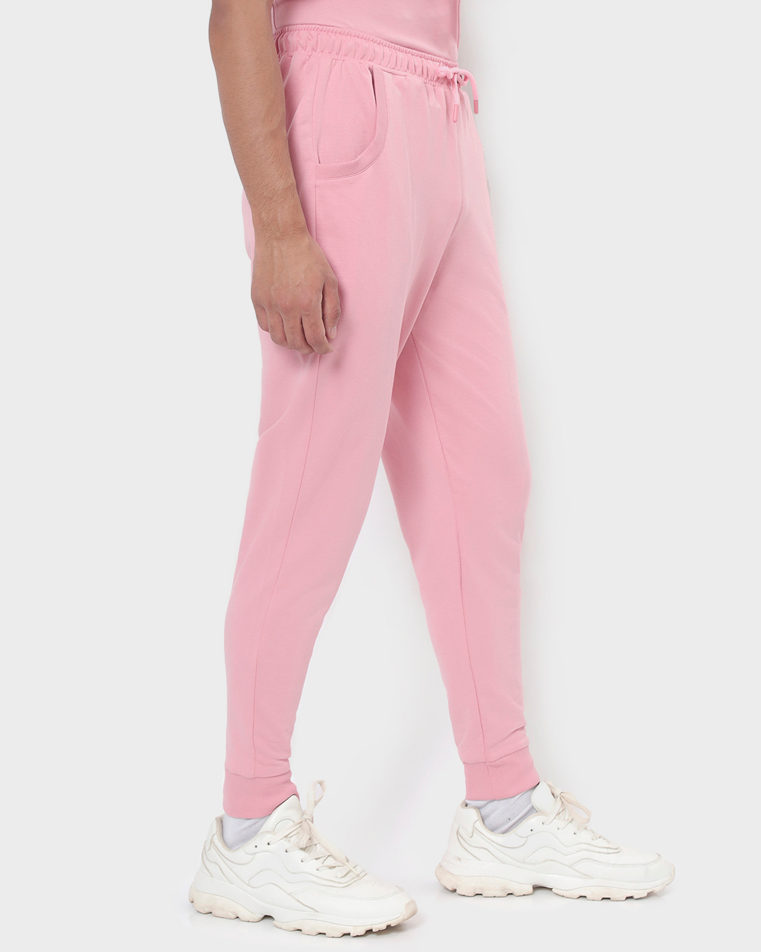Shop Men's Cheeky Pink Joggers-Back