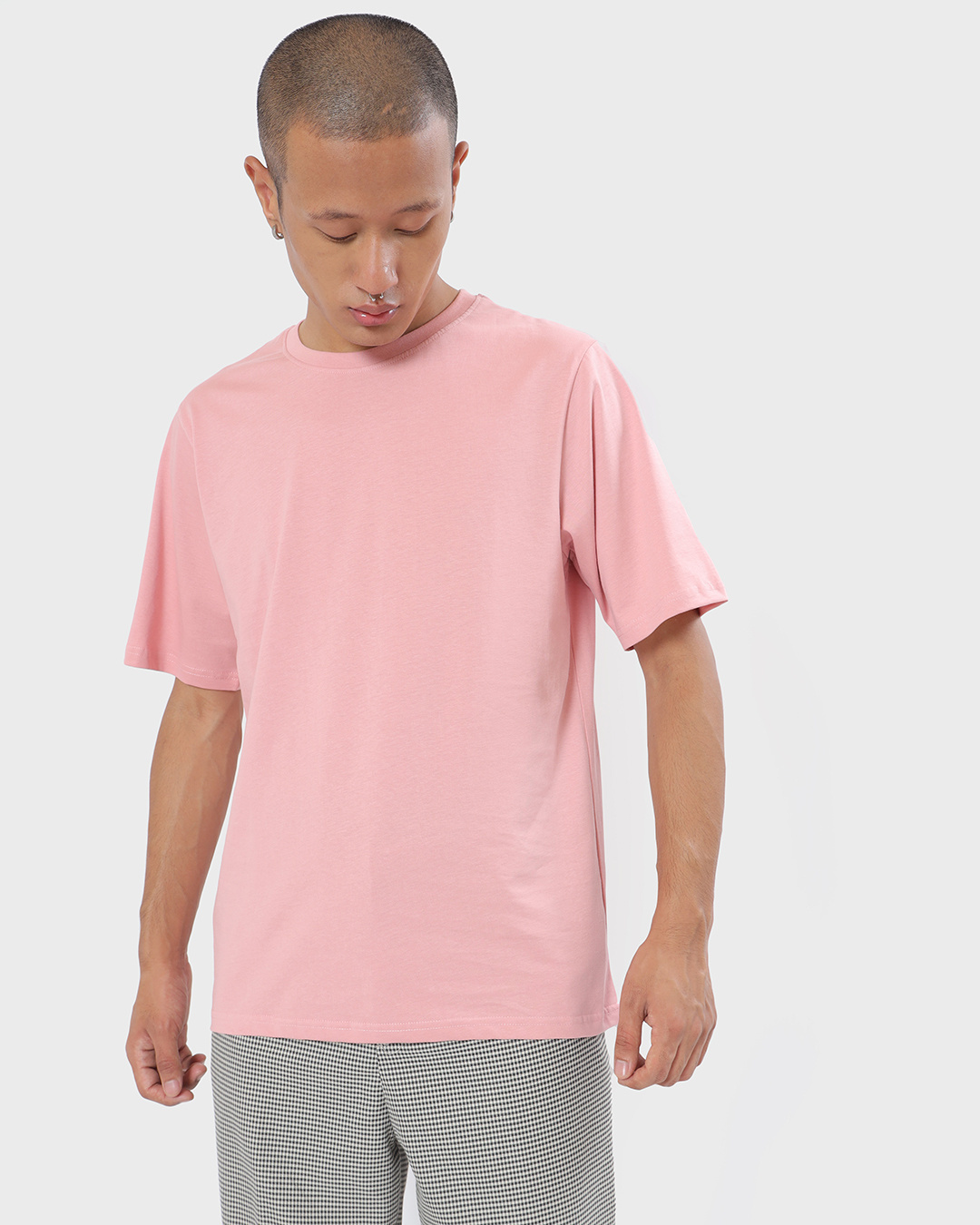 Buy Men's Cheeky Pink Oversized T-shirt Online At Bewakoof