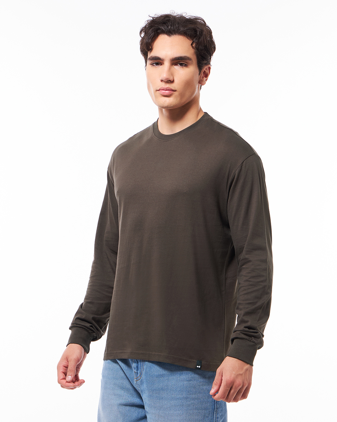 Shop Men's Chocolate Brown Oversized T-shirt-Back