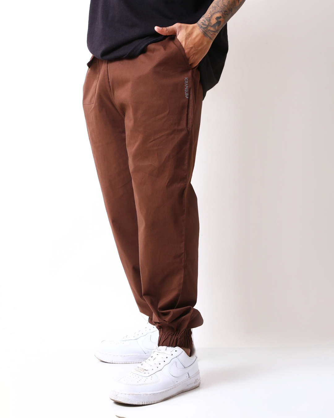 Buy Men's Coffee Loose Comfort Fit Harem Joggers Online at Bewakoof