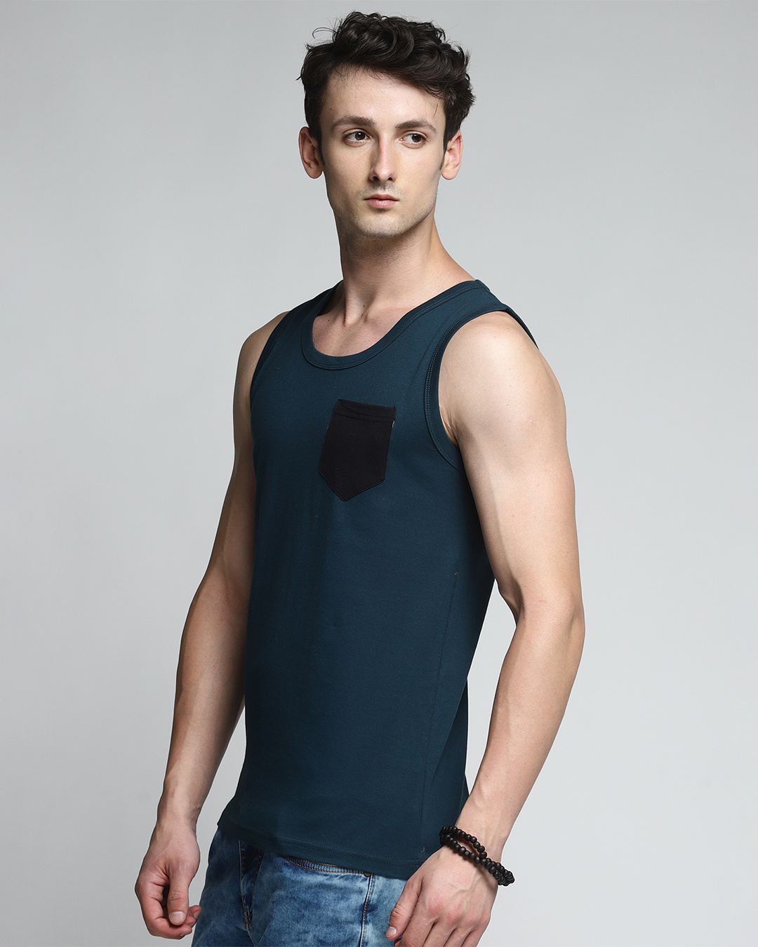 Buy Pack of 3 Men's Multicolor Color Block Vest Online at Bewakoof