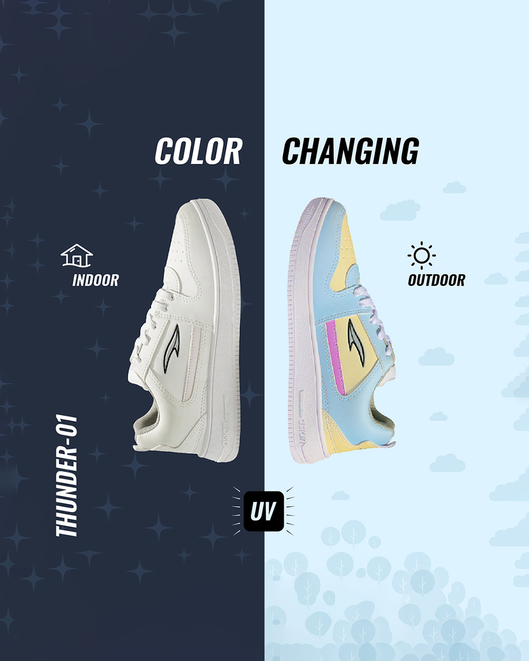 colour changing sneakers