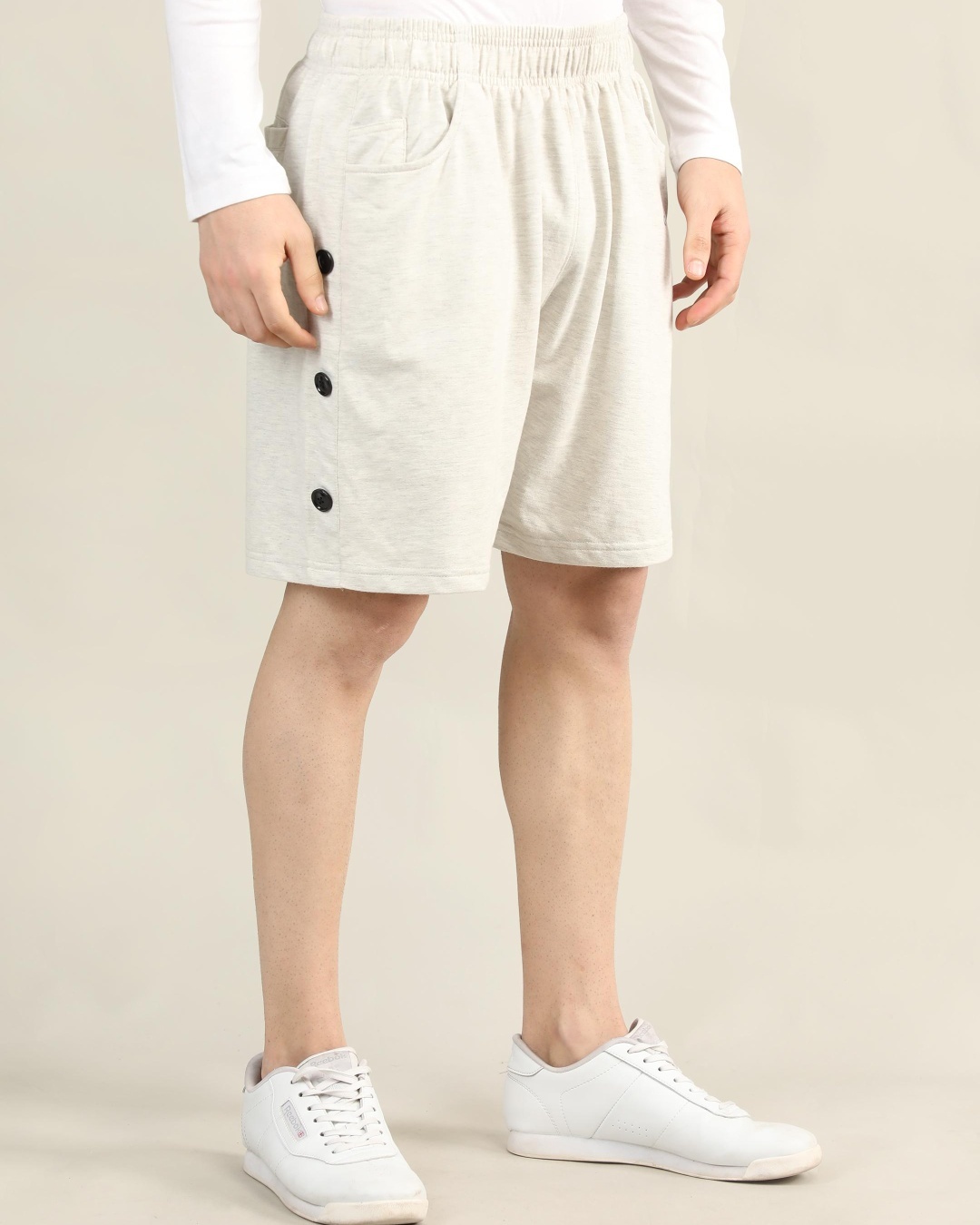 Buy Men's Cream Shorts Online at Bewakoof