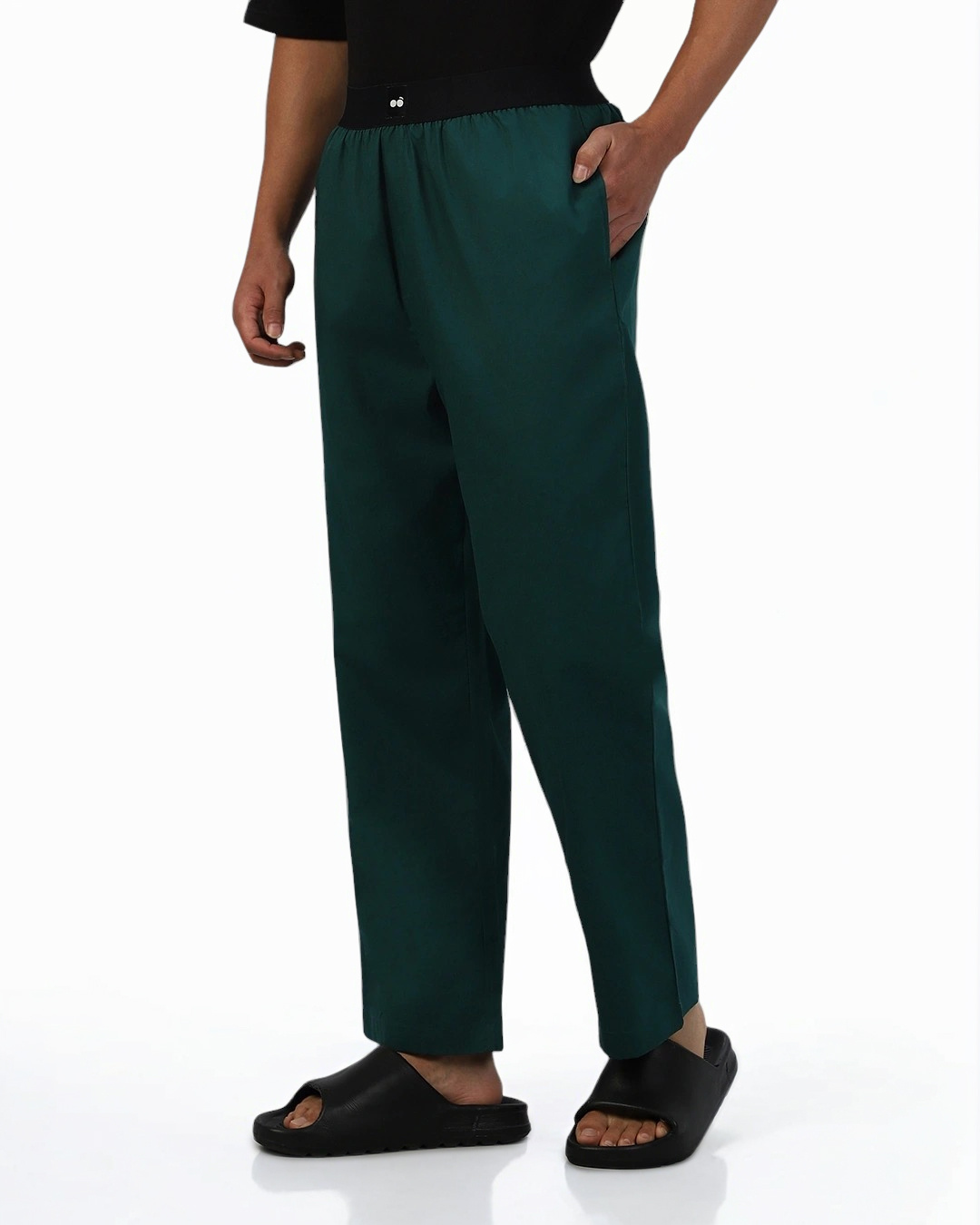 Shop Men's Dark Green Pyjamas-Back