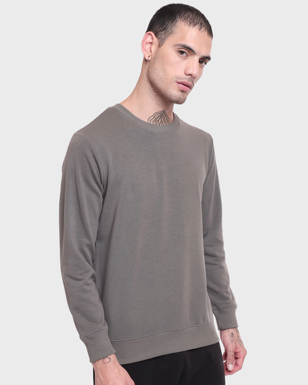 Buy Men's Grey Sweatshirt Online at Bewakoof