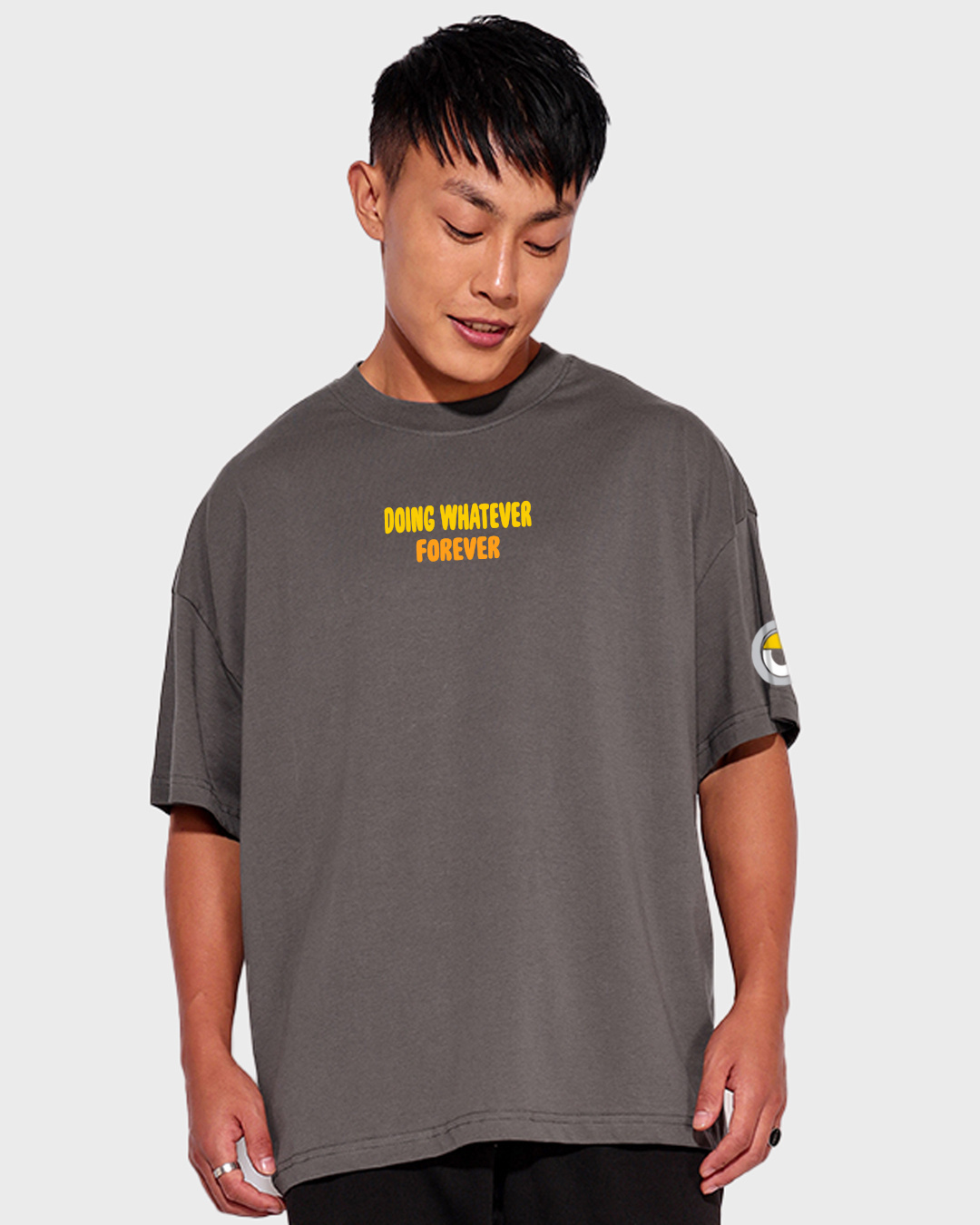 Shop Men's Dark Shadow Rise of Guru Graphic Printed Oversized T-shirt-Back