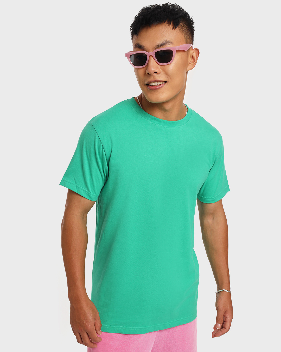 Buy Men's Green T-shirt Online at Bewakoof