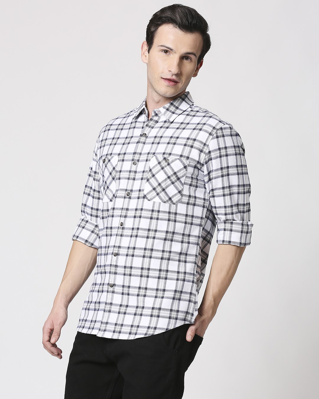 double pocket shirt mens