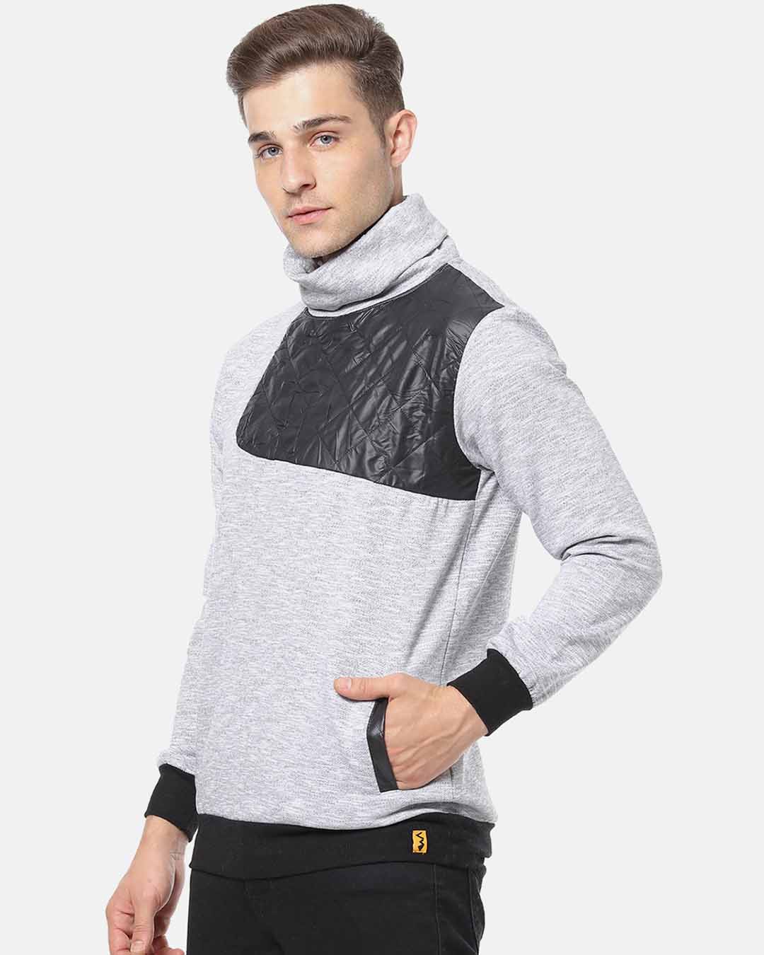 Shop Men's Full Sleeve Solid Stylish Sweatshirt-Back