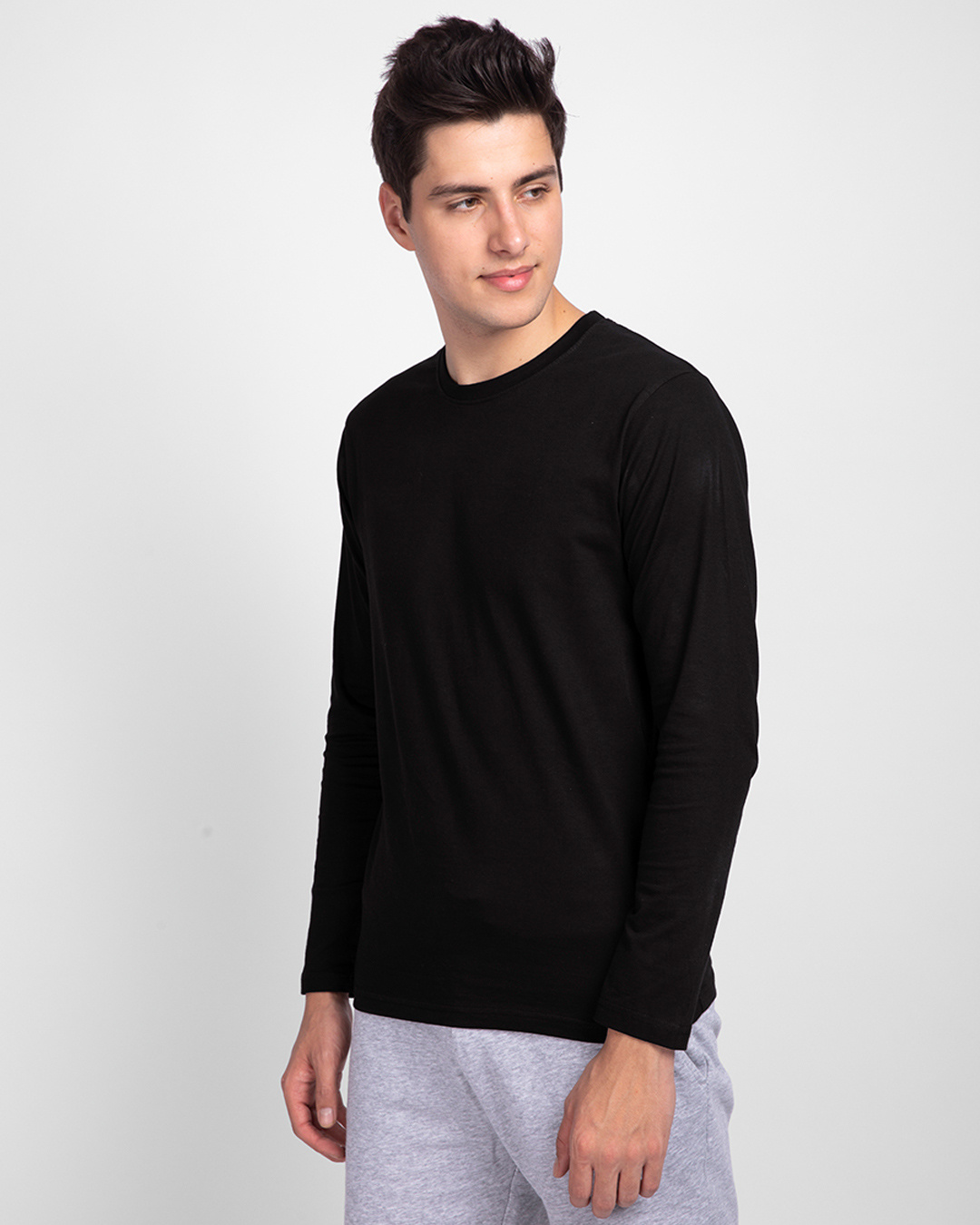Full Sleeve T-Shirts for Men black 